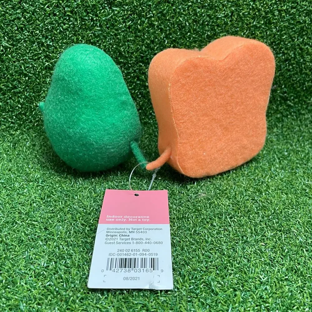 Target Spritz Valentines Day Avocado and Toast Felt Duo Figurine Set NWT